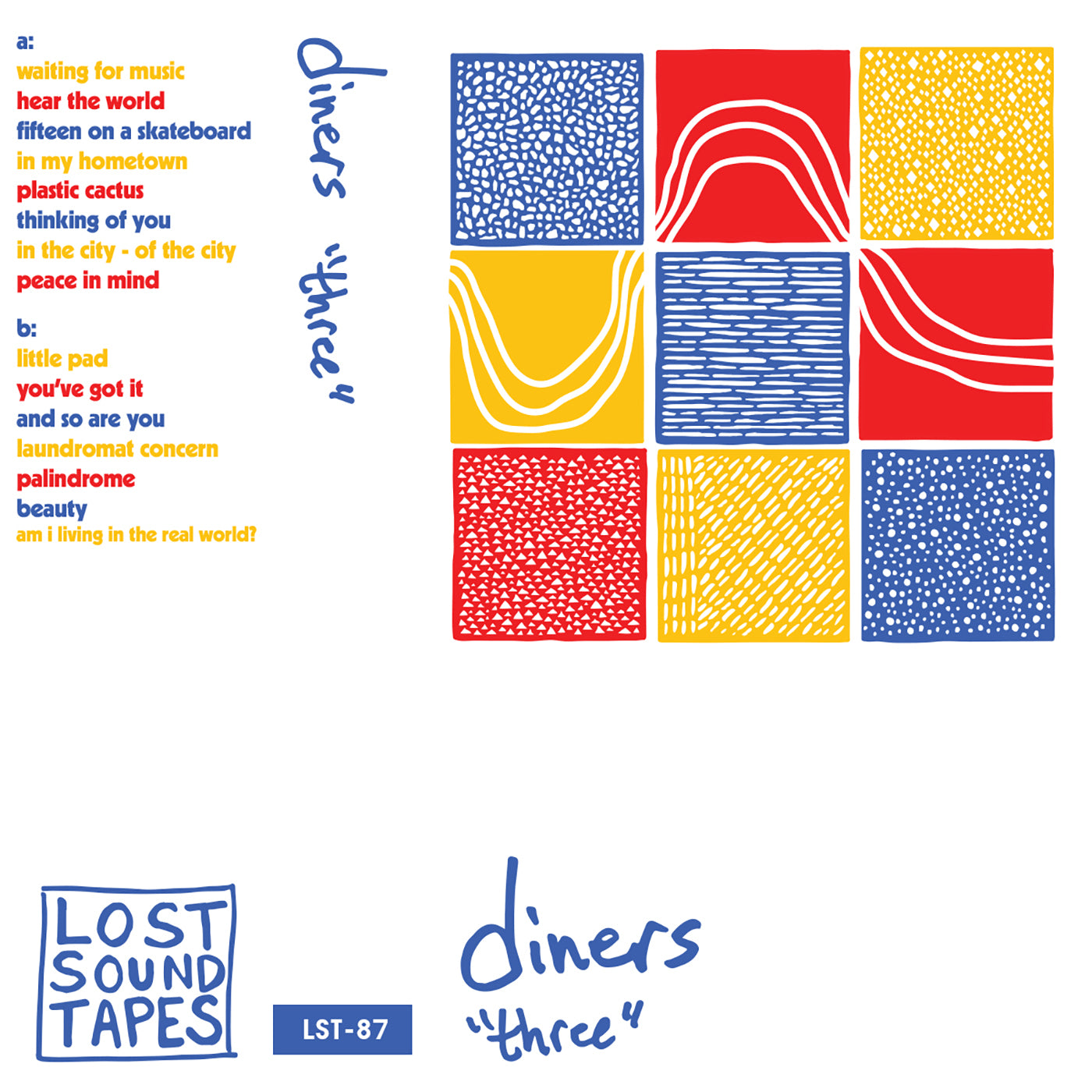 DINERS "Three" cassette tape