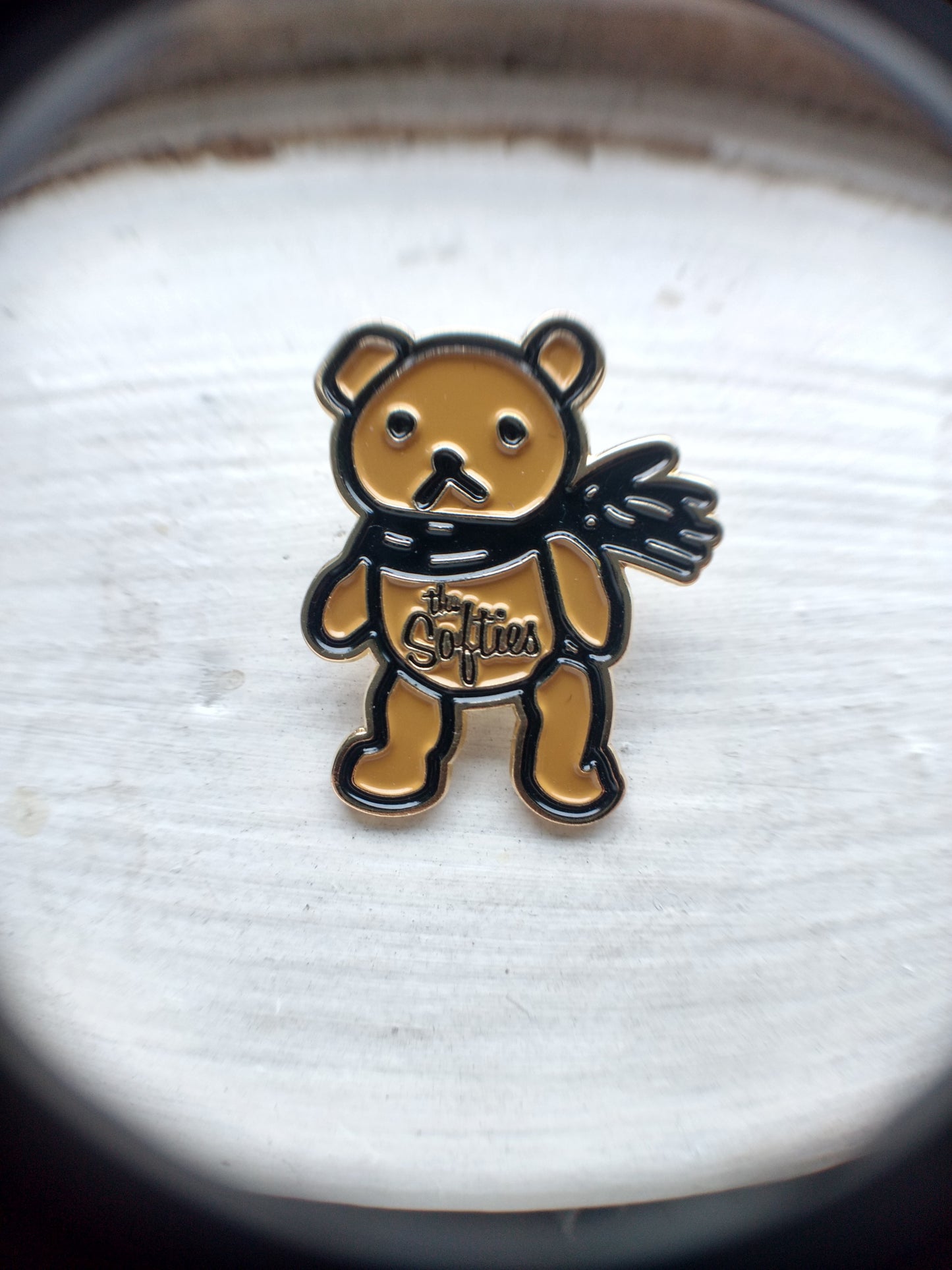 THE SOFTIES enamel lapel pin