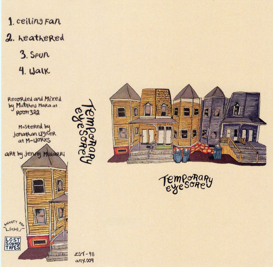 TEMPORARY EYESORE "Temporary Eyesore" cassette tape