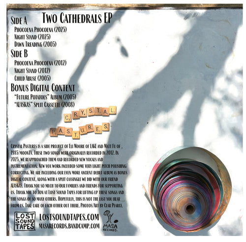 (PRE-ORDER) CRYSTAL PASTURES "Two Cathedrals" cassette tape