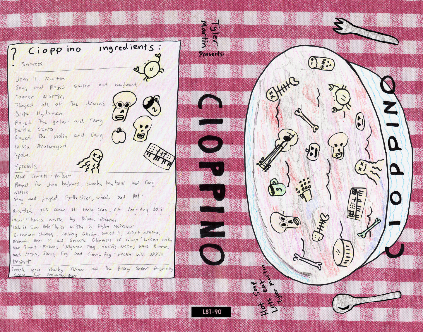 TYLER MARTIN "Cioppino" 4 x cassette tape