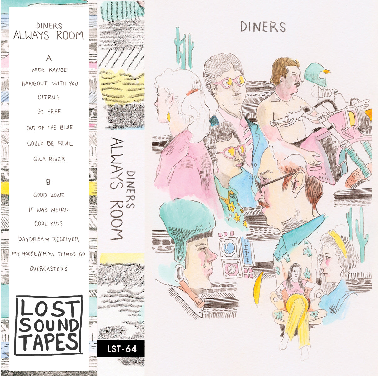 DINERS "Always Room" cassette tape