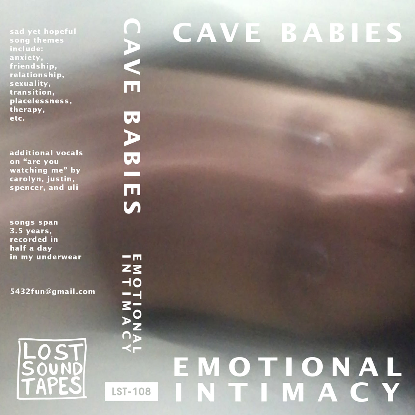 CAVE BABIES "Emotional Intimacy" cassette tape
