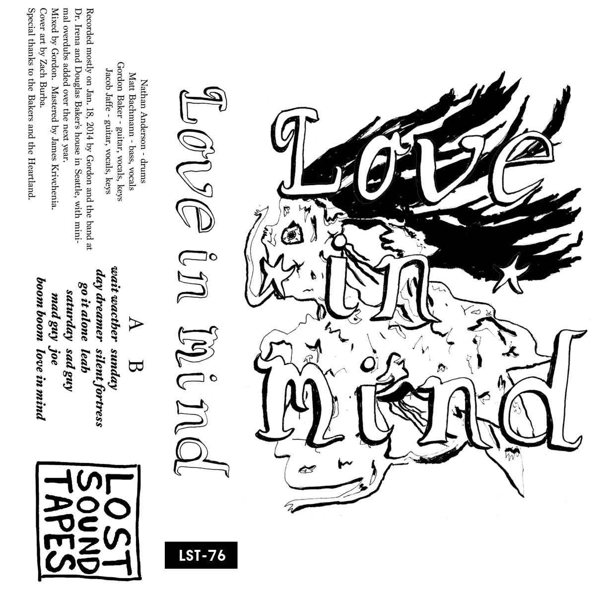 LOVE IN MIND "Love In Mind" cassette tape