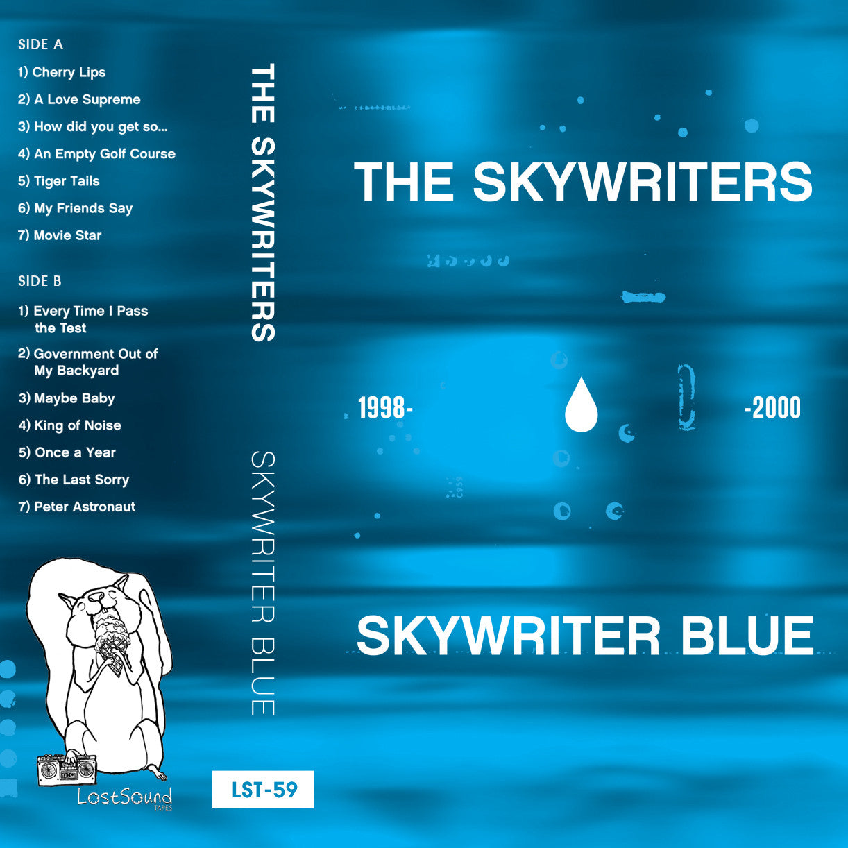 THE SKYWRITERS "Skywriter Blue 1998-2000" cassette tape