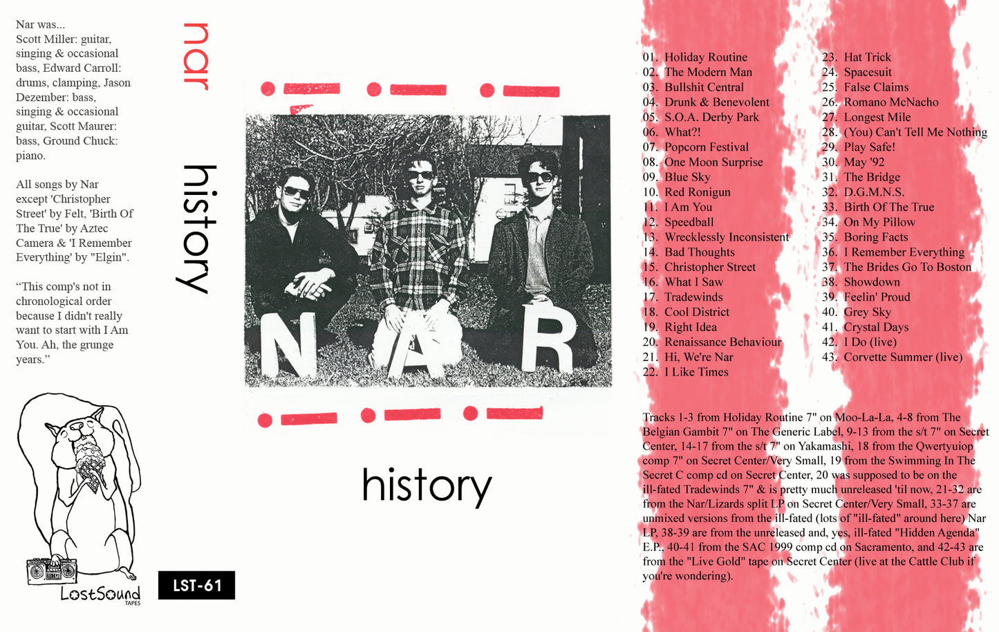 NAR "History" cassette tape