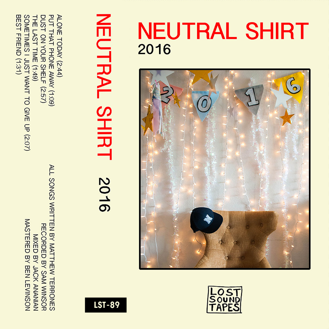 NEUTRAL SHIRT "2016" cassette tape