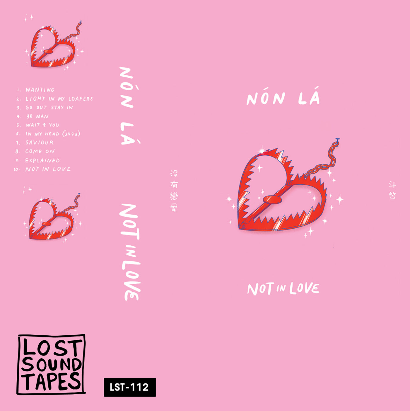 NON LA "Not In Love" cassette tape
