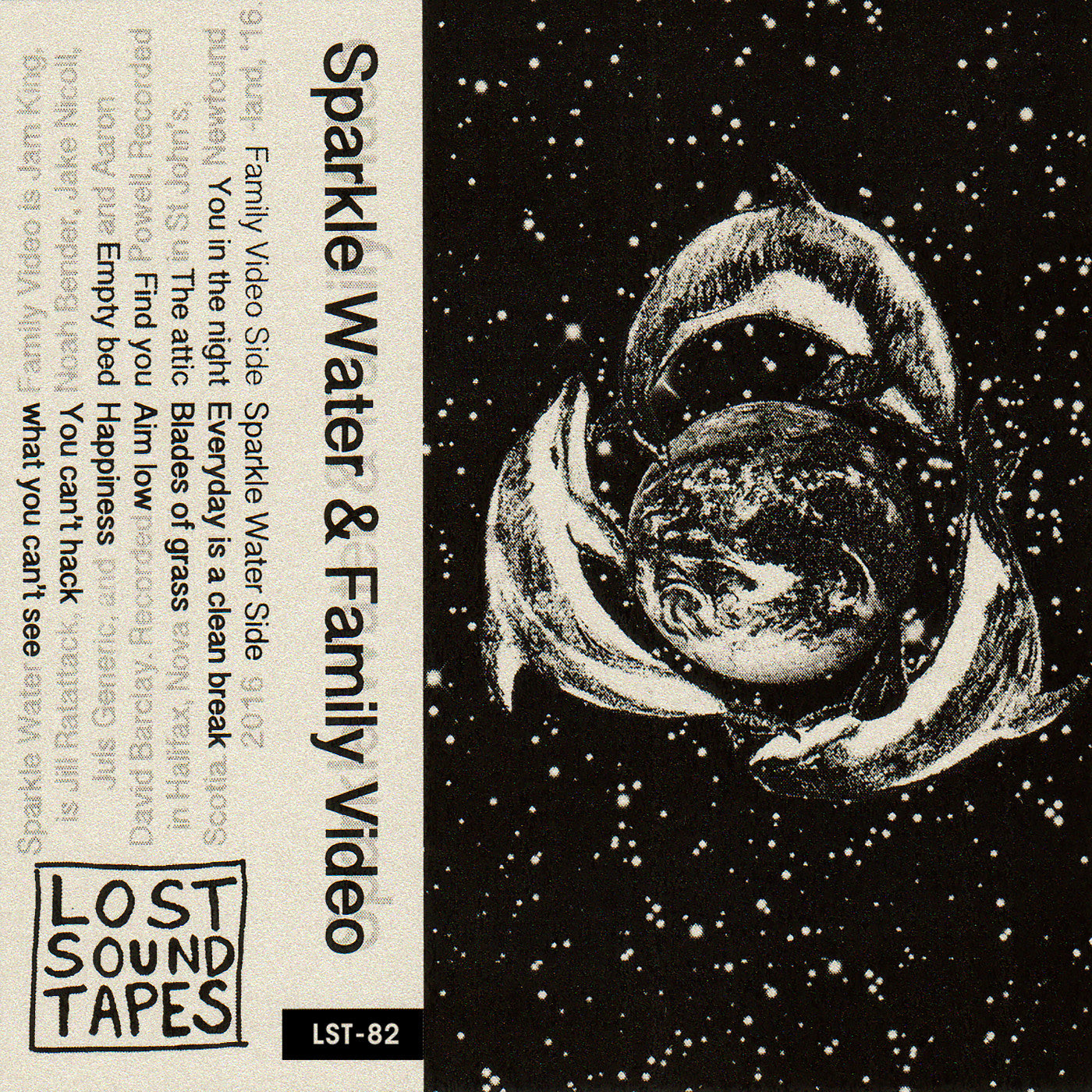 SPARKLE WATER / FAMILY VIDEO "Split" cassette tape