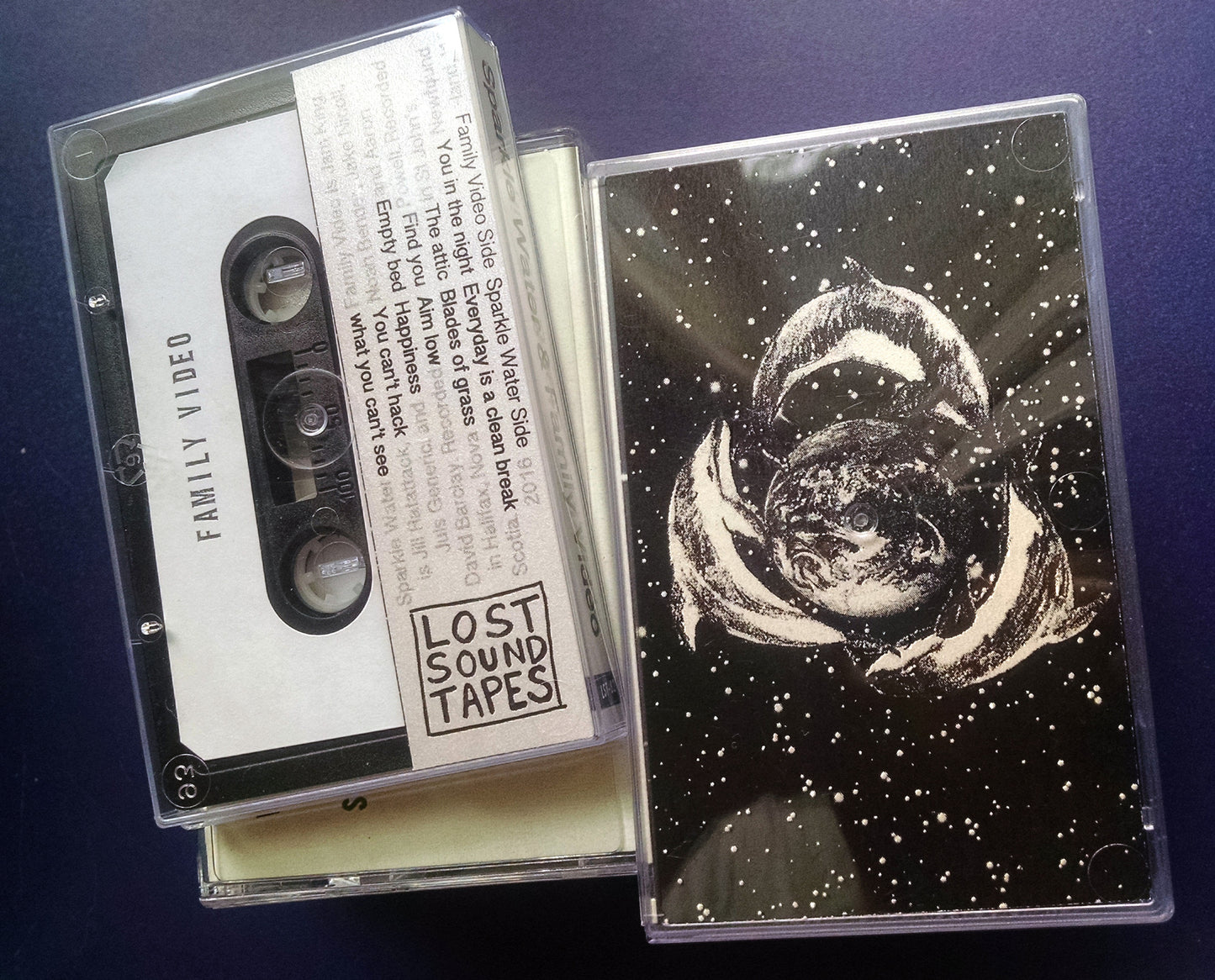 SPARKLE WATER / FAMILY VIDEO "Split" cassette tape