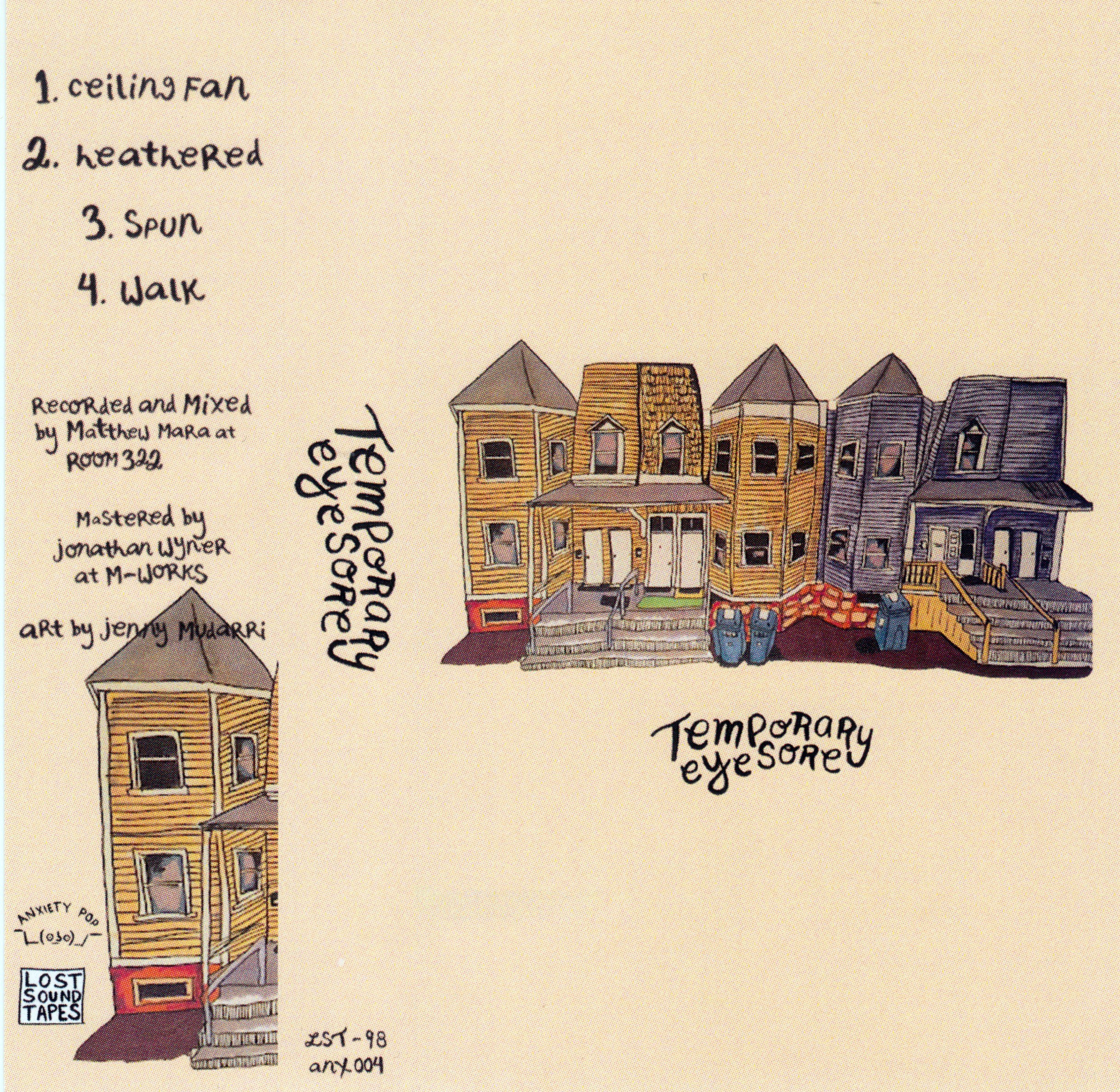 TEMPORARY EYESORE "Temporary Eyesore" cassette tape