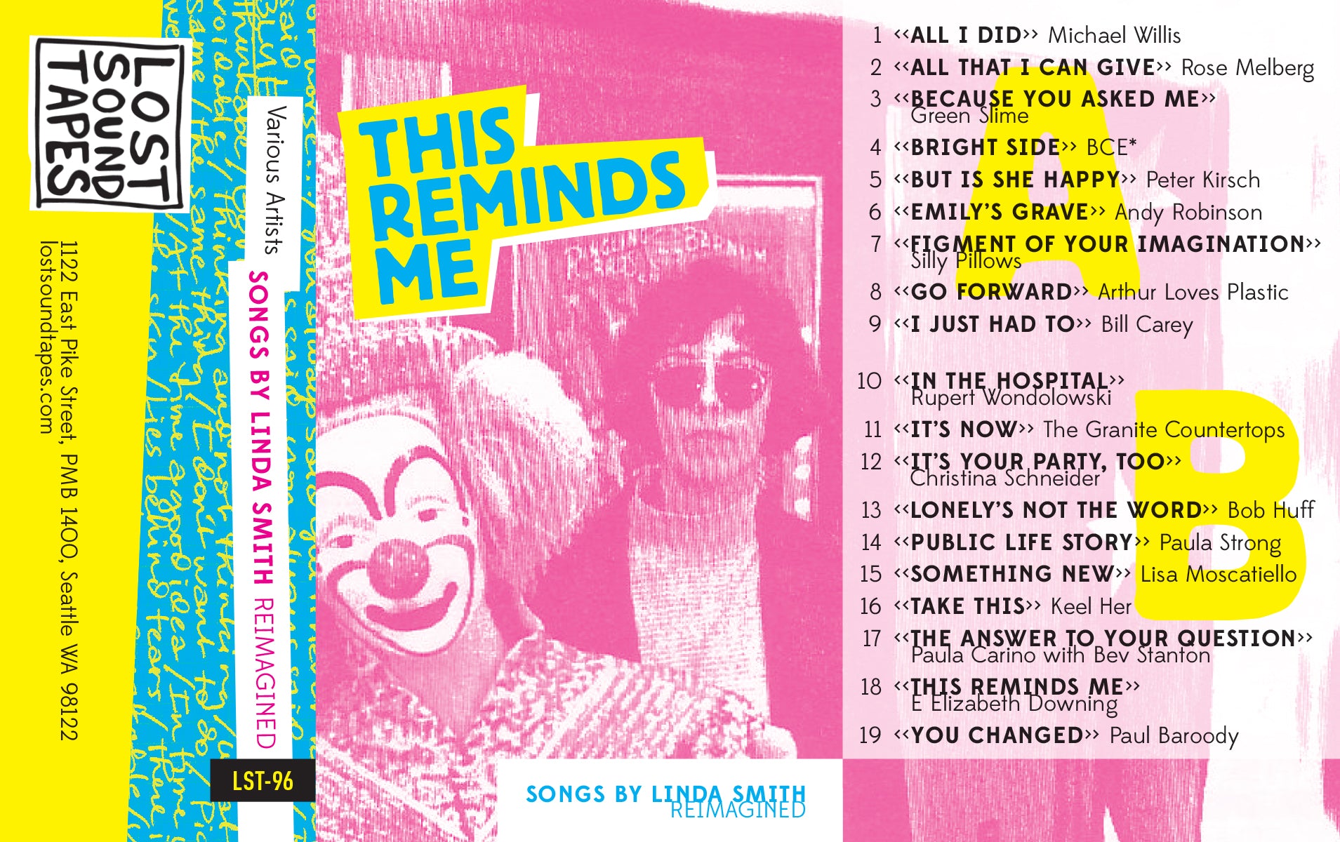 VARIOUS ARTISTS "THIS REMINDS ME: Songs By Linda Smith Reimagined" cassette tape