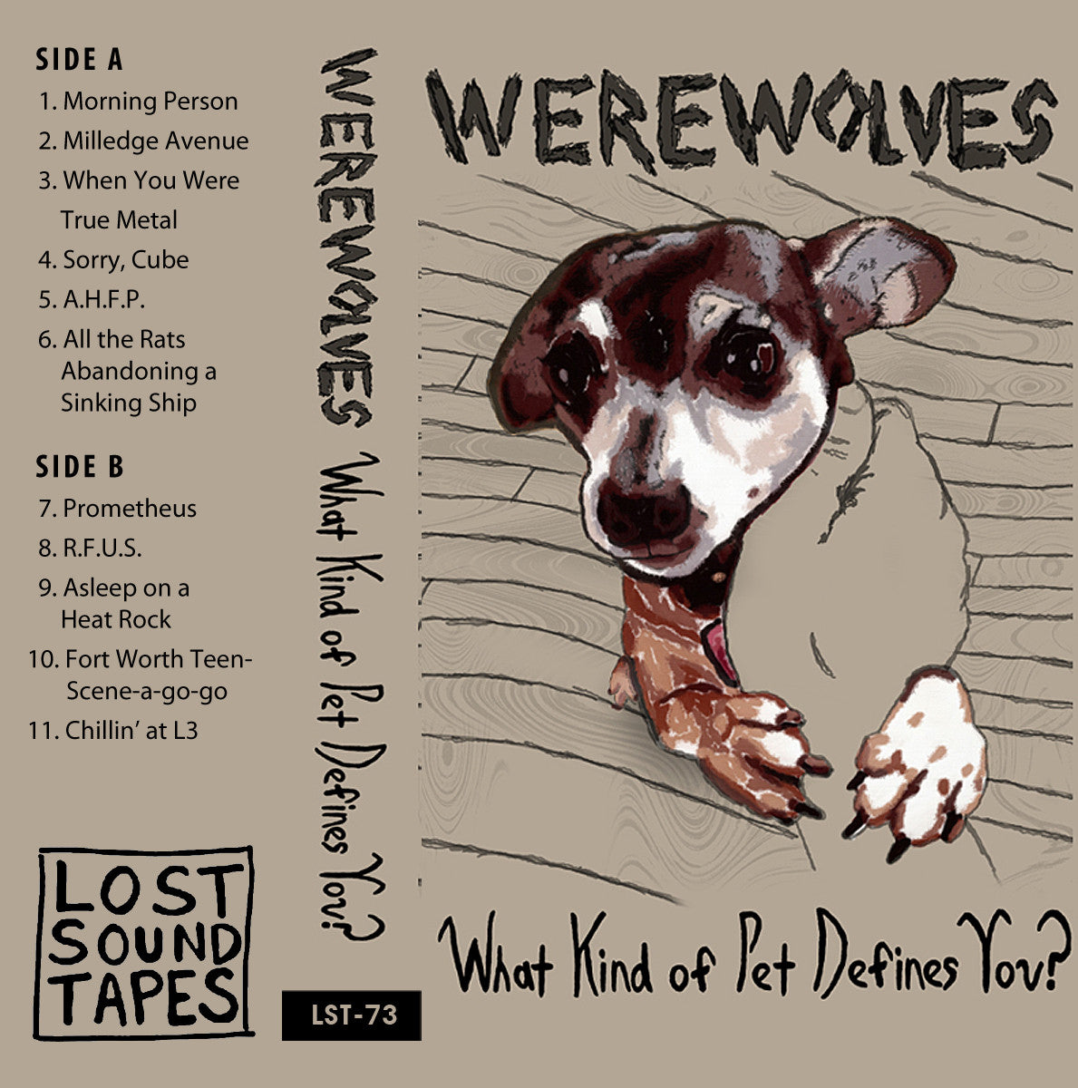 WEREWOLVES "What Kind of Pet Defines You?" cassette tape